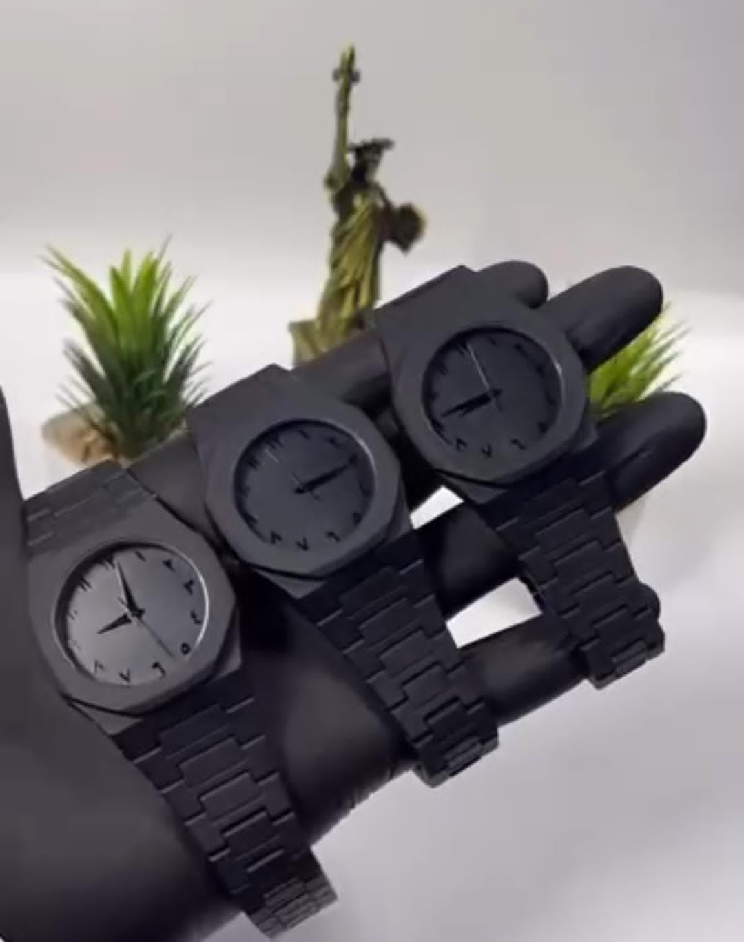 Black Arabic Aura Watch For Men Stylish Aura Watch 100% Original Watch